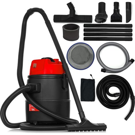 Aspirateur De Piscine 4-En-1 Avec Kit De Buses, 1400 W, 30 L, Aspirateur De Bassin, Aspirateur Eau Pour Le Nettoyage Piscine Et Bassin Avec Fonction Du Souffleur, Accessoires Inclus (1/5)