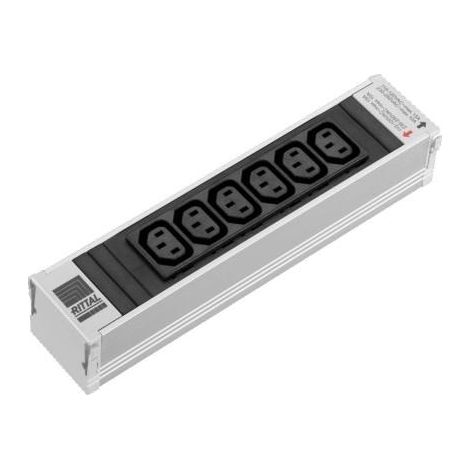 Rettal Multipresa 6 uscite nera grigia IEC C13