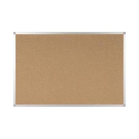 BI-OFFICE Pinnwand Bi-office Ayda Maße der Oberfläche: 106,5 x 75 cm (B x H)Schrauben Dübel Kork Material des Rahmens: Aluminium eloxiert braun
