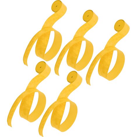 Lot de 5 sur-grips antiadhésifs, respirants et mats pour raquettes de badminton et de tennis de table (jaune) (1/5)