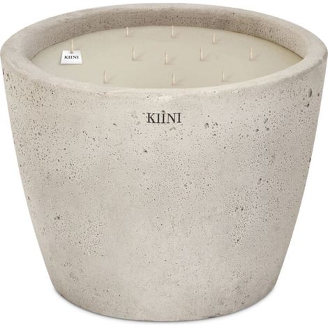KIINI Betonkerze Sojawachs Modernes Design XL Beige (1/3)