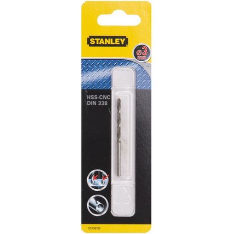 Broca stanley hss-cnc acero rápido 7,5 mm 10,9 cm