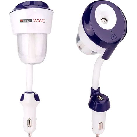 Humidificador CARII purificador de aromaterapia para coche con puerto de carga