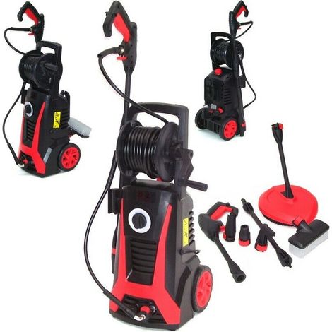 Hochdruckreiniger 2500W Schlauchtrommel 8m Schlauch 56031 Flächenreiniger Bürste (1/5)