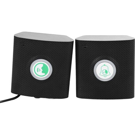 Sonnette interphone sans fil avec son clair, longue autonomie et communication bidirectionnelle, idéale pour la maison, l'hôtel ou la villa. (1/5)