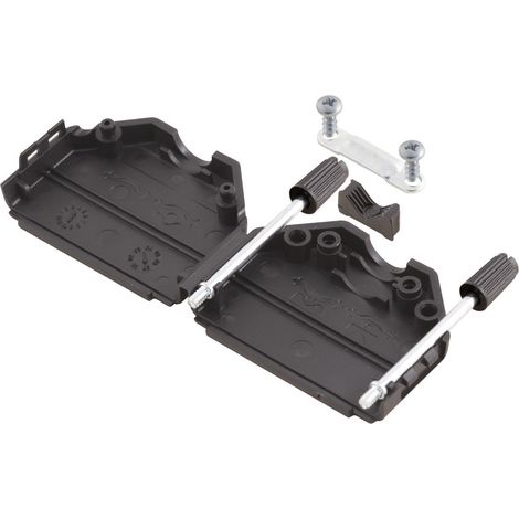 MH Connectors MHDPPK09-BK-K 6260-0101-01 D-SUB Gehäuse Polzahl: 9 Kunststoff 180 ° Schwarz 1 St.