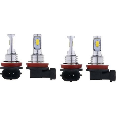 Kit de conversión de bombillas LED para faros antiniebla 2X H11 H8 H16 80W 4000LM 3000K Amarillo Tech