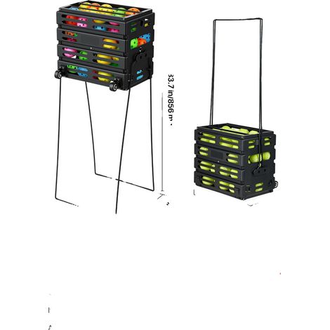 Cajón para bolas, diseño ergonómico, gran capacidad de almacenamiento, con capacidad para 80 bolas. (1/2)