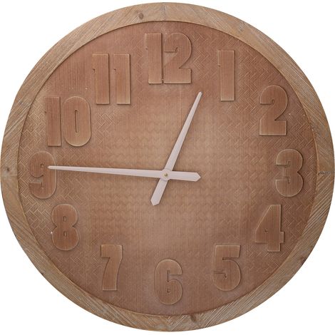Orologio in legno marrone cm Ø74x3