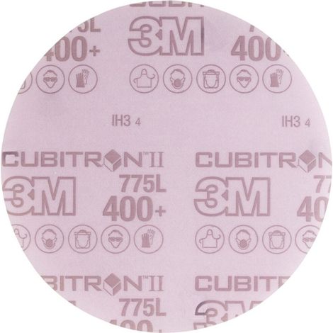 3M Klett-Schleifscheibe (CER) Hookit 775L Ungelocht,⌀ 150 mm, Körnung: 180