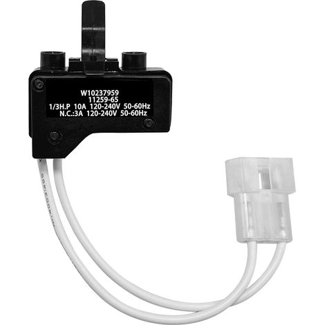 WPW10237959 Séchoir Interrupteur de porte pour Whirlpool, Roper, Maytag, Kenmore, Amana séchoirs - remplace W10237959, AP6017525, 1548433, PS11750824, EAP11750824 (1/5)