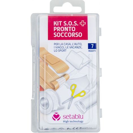 931507 Trousse de secours SOS 7 pièces SETABLU ciseaux bandages pansements