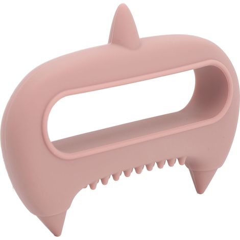 Appareil de massage multifonctionnel pour points d'acupuncture, favorise la circulation sanguine, outil de massage portable en silicone rose pour les méridiens (1/5)