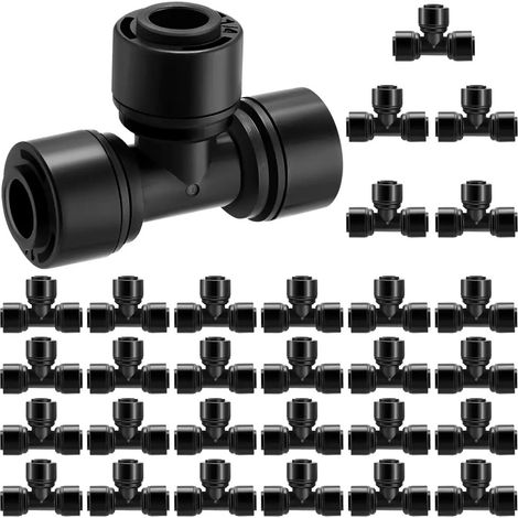 30 raccords en T pour irrigation goutte goutte 14 (1/5)