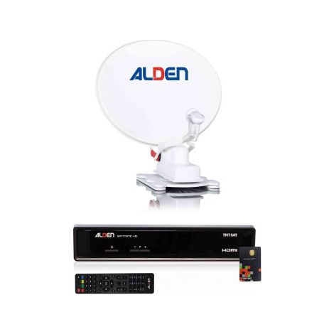 Antenne parabolique automatique 65cm – Récepteur satellite SATMATIC HD TNTSAT – Antenne LTE 4G/5G intégrée – Pour camping-car – Alden (1/5)