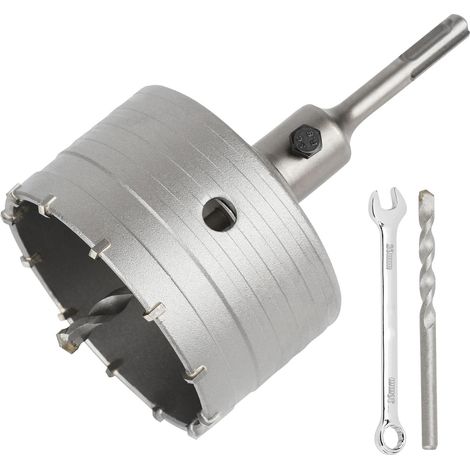 Scie Cloche Trépan Beton Ø 95mm Avec Adaptateur SDS Plus 110 mm,Carotteuse Beton,Scie Trépan Pour Percer Des Trous Dans Les Murs En Blocs (1/5)