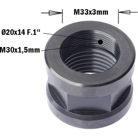 993.030.02 DADO FISSAGGIO X PUNTO/PUNTO M33x3 M30x1.5 SX