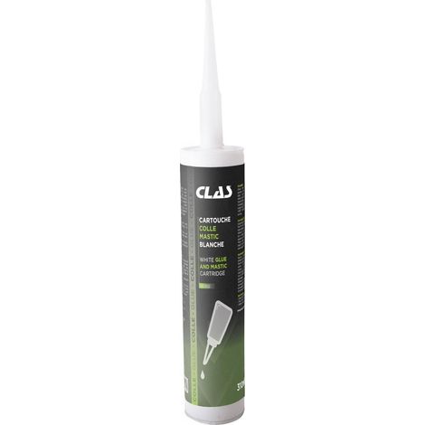 Cartouche colle mastic blanche 310ml - CO 1022 - CLAS Equipements
