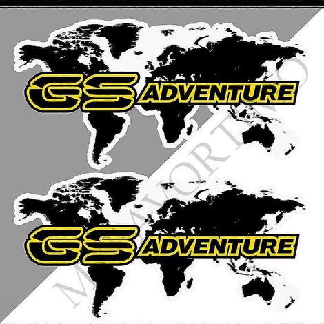 Autocollants en aluminium pour valises de coffre BMW R1200GS, F850GS, F800GS, R1250GS, F750GS, R 1200, 1250, 850, 750 GS, GSA Rallye Adventure - Longueur 370 mm (1/5)