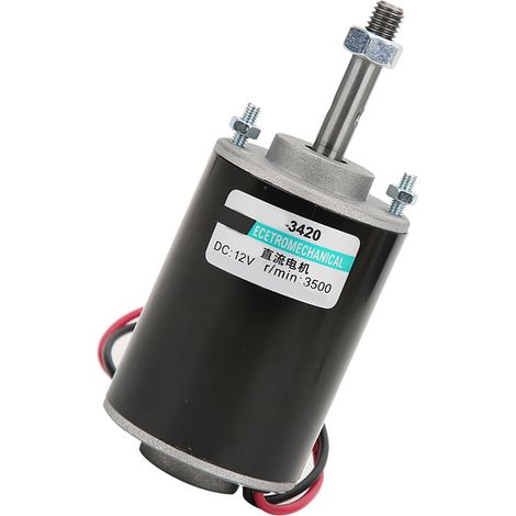 Moteur électrique miniature à courant continu à aimant permanent, haute vitesse et faible bruit, rotation horaire/antihoraire, 30 W, 12 V, 3 500 tr/min (1/5)