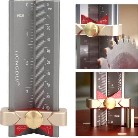 Positionneur de perçage pour le travail du bois en alliage d'aluminium avec base magnétique (1/5)