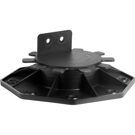 Mophorn Bloques de Terraza 12 Unidades, Capacidad de Carga 907,18 kg, Pedestal de Plástico Ajustable, Elevación de 30 a 60 mm, Base para Cobertizos de Madera, Hormigón y Metal, 164 x 164 x 58 mm (1/5)