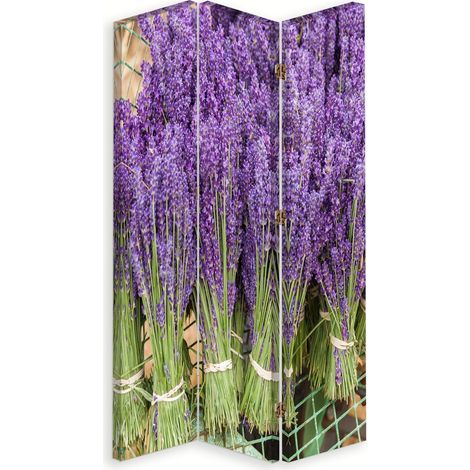 Paravento bilaterale 360, Bouquet di lavanda - 110x170 (1/5)