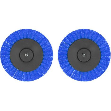 Set mit 2 Bürsten für 3,5-Zoll-Bohrmaschinen, robustes Zubehör für Teppichreinigung und -dekoration, blau (1/5)