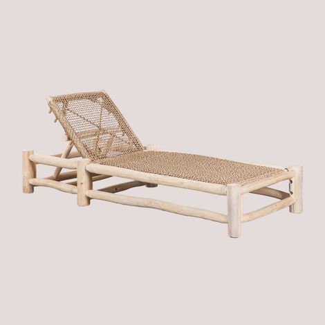 Tumbona reclinable en madera de teca Bientina SKLUM             