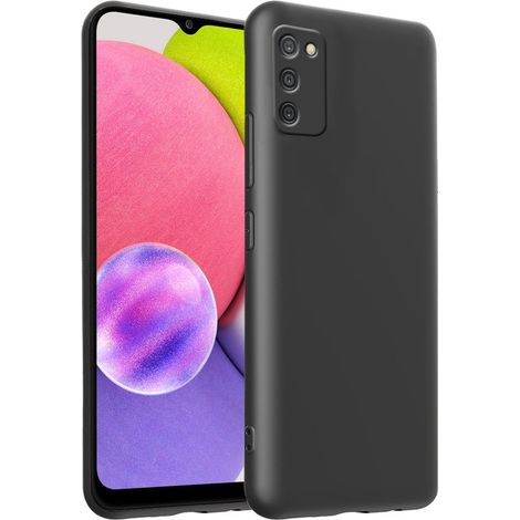 Funda para Samsung Galaxy A03S, silicona ligera, negra (1/4)