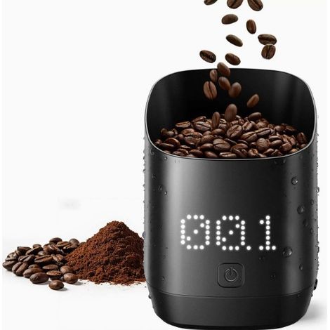 Balanza digital para café con pantalla LED, dispensador digital de granos de café, accesorio de precisión para espresso y café de filtro, sensor digital compacto. (1/5)