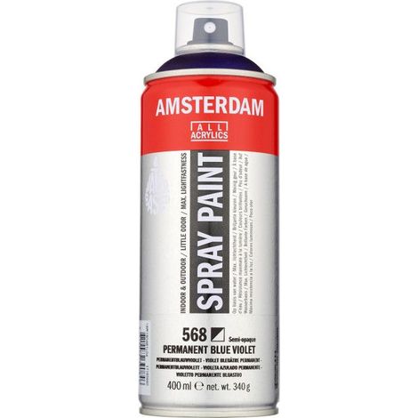 Bombe de peinture Amsterdam 400 ml violet bleuâtre permanent