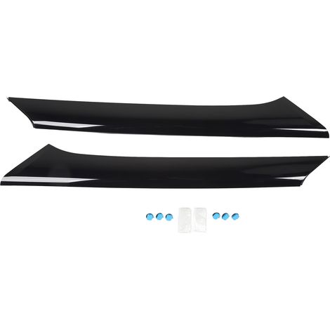Pilier latéral extérieur de pare-brise DW1725, 2 pièces, garniture de moulage noire de remplacement pour Ford Flex 2009 à 2019 (1/5)