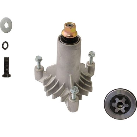 1 - Palier de lame - Roulement 6 étoiles - Pour tracteur de pelouse Verts Loisirs VLB180H107BA - Acier robuste - Noir - Compatible 2010-2013