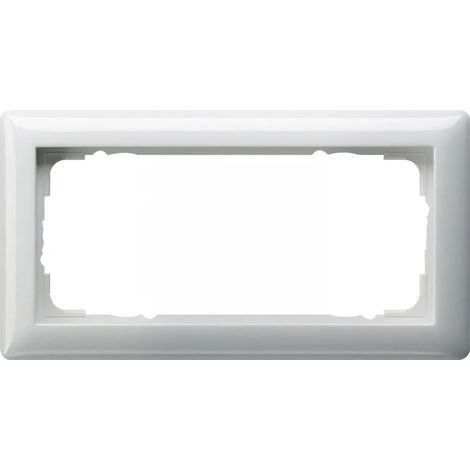 Gira Marco embellecedor 2f s.M. Standard 55 Blanco puro [100203], 1002 03