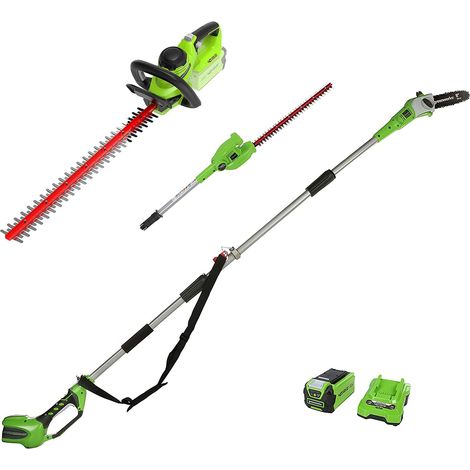 40V perche et taille-haie perche, taille-haie avec batterie/chargeur 2Ah (1/5)