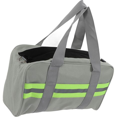 Werkzeugtasche aus Oxford-Canvas mit großer Öffnung, großem Fassungsvermögen, Reflektorstreifen, für Elektriker, 45 cm (1/5)