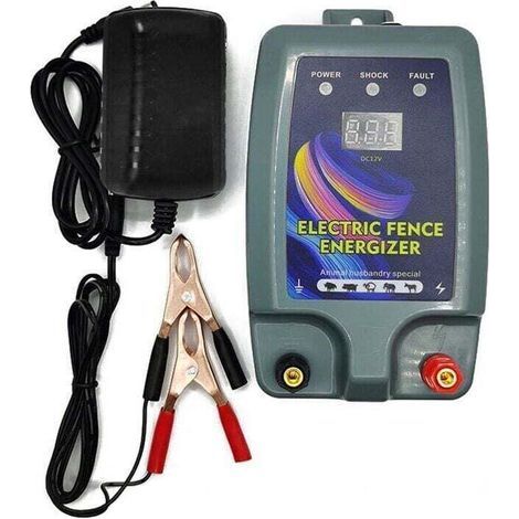km langer Solar-Elektrozaun für Nutztiere (Kühe, Schafe), 3 Leistungsmodi, Blau (1/5)