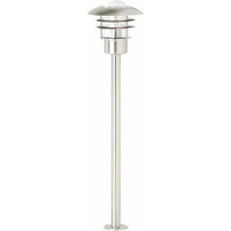 BRILLIANT Lampe Terrence Außenstandleuchte edelstahl 1x A60, E27, 60W, geeignet für Normallampen (nicht enthalten) IP-Schutzart: 44 - spritzwassergeschützt