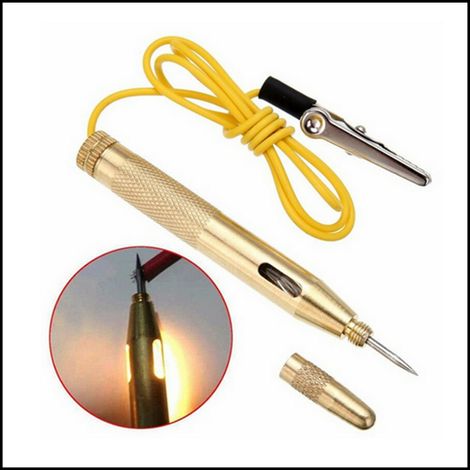 Tester corrente rubacorrente prova circuiti corrente cercafase 6v-12v attrezzi (1/3)