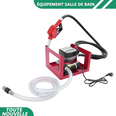 WAOBDLA Pompe de transfert diesel portable 200W 3600rpm avec pistolet à huile et tuyau de sortie d'entrée d'huile (1/5)
