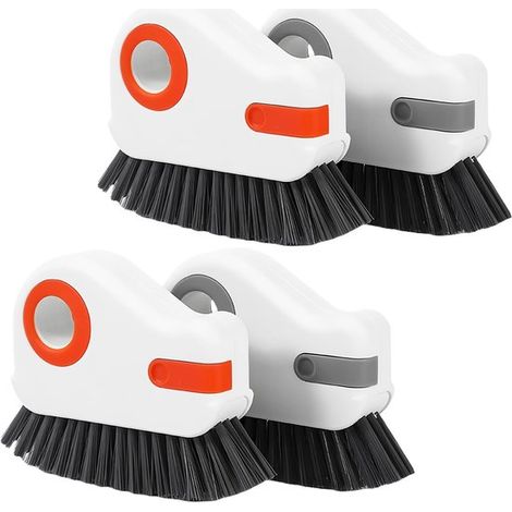 Set di 4 spazzole per la pulizia di fessure, spazzole multifunzionali per la manutenzione di incastri a tenone e mortasa, per scanalature, crepe e ringhiere della cucina. (1/5)