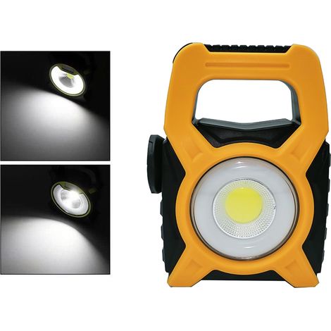Faro Cob Led Emergenza Portatile Torcia Lavoro Ricaricabile Luce Bianca TE-B0242 (1/5)