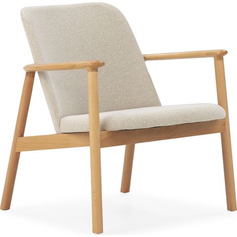 Sillon 70,5X73X72 Madera Natural/Tela Gris (1/5)