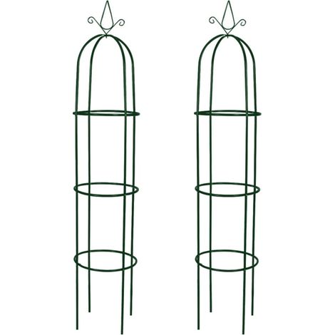vidaXL Set Torri ad Arco 2 pz per Piante Rampicanti da Giardino