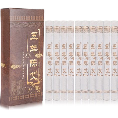 10 Rollen reines Moxa (5 Jahre) für Schlankheits- und Gesichtspflege - Moxibustion (1/5)
