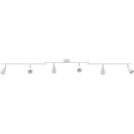 Spot de plafond blanc, 176,5 x 12,5 x 13,5 cm, métal. (1/5)
