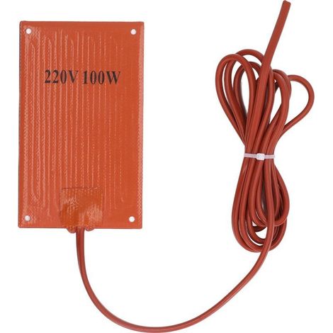 Chauffage de tapis de chauffage à plate-forme en caoutchouc en silicone 90x150 mm AC 220V pour l'armoire électrique (1/5)