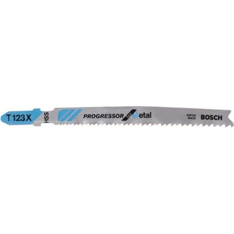 BOSCH  HOJA DE SIERRA DE CALAR T 123 XF PROGRESSOR FOR METAL