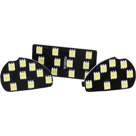 3er-Set Innenraum-Leseleuchten mit 30 LEDs, 12 V, weißes Licht, Ersatz für Ford Focus MK2 2